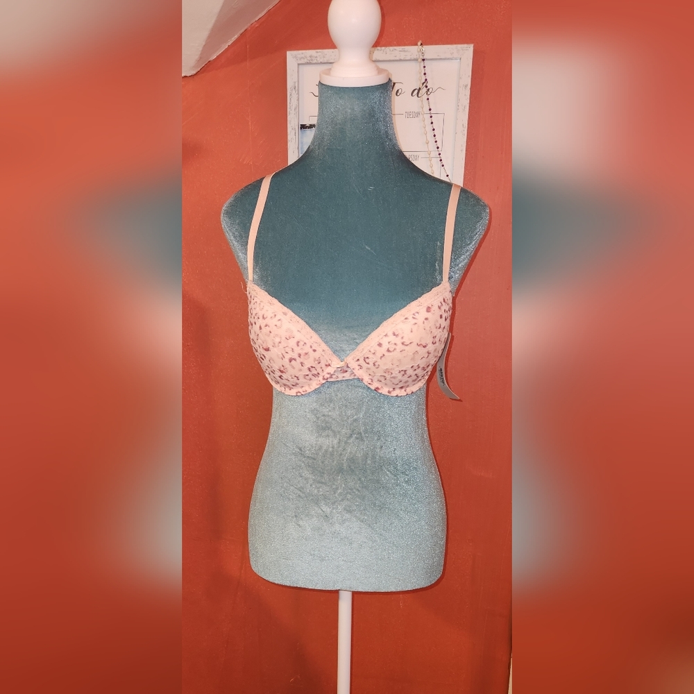 Nanette Lepore Pink Leopard Print Bra